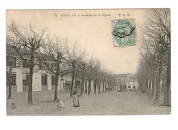 Delcampe - 95 Groslay Avenue De La Mairie Cpa Carte Animée Animation - Groslay