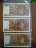 10 FRANCS BERLIOZ De 1974 - Alphabet U.113 En SPL Numéro à Suivre ! @ 3 Billets Français N° à Suivre - 10 F 1972-1978 ''Berlioz''