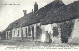 Delcampe - SOMME - 80 -TILLOLOY Près De Roye - Guerre 14 - Maison Camouflée Par Les Boches - Roye