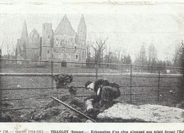 Delcampe - SOMME - 80 -TILLOLOY Près De Roye - Guerre 14 - Exhumation D'un Obus Non éclaté - Roye