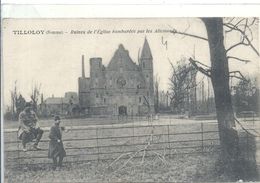 Delcampe - SOMME - 80 -TILLOLOY Près De Roye - Ruines De L'église - Roye