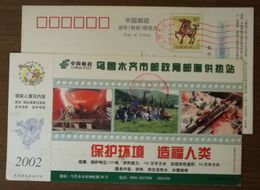 Boiler Welding,Pipeline Installation,CN 02 Wulumuqi Post Youruan Central Heating Station Advert Pre-stamped Card - Gas