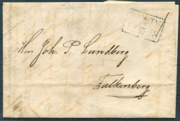 1838 Sweden Entire Halmstad - Falkenberg - ... - 1855 Prephilately