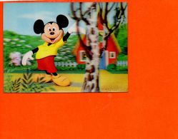 Delcampe - Walt DISNEY Productions En 3D - Vision Relief - Mickey Mouse  - Fantaisise - Carte à Système - Sonstige & Ohne Zuordnung