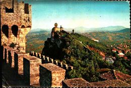Delcampe - 71296) CARTOLINA DI SAN MARINO-PANORAMA -EXSTRA LUNGA - San Marino
