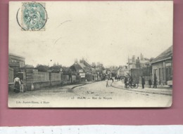 Delcampe - CPA -  Ham -   Rue De Noyon - Ham