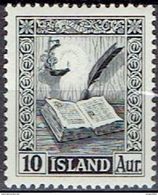 OLD MANUSCRIPTS ALTE MANUSKRIPTE VIEUX MANUSCRITS ICELAND ISLAND 1953  MLH (*) MI 287 REYKJABUCH 14 CENTURY - Unused Stamps