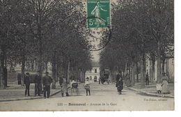Delcampe - 28 - BONNEVAL - T.Belle Vue Animée De L'Avenue De La Gare ( Attelage , Poussette ) - Bonneval