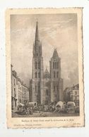 Delcampe - Cp , 93 , BASILIQUE DE SAINT DENIS Avant La Destruction De La Flêche , D'aprés Estampe , Vierge - Saint Denis