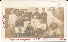 Delcampe - à Identifier - CARTE PHOTO (Militaria - Camp De Châlons) -  Circulé En 1904 - Camp De Châlons - Mourmelon