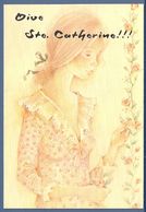 Delcampe - CPM DOUBLE - JEUNE FILLE - STE CATHERINE - St. Catherine
