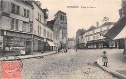 Delcampe - TONNERRE - Place Du Centre - " Au Bon Marché " JORRY-PRIEU " Anc Maison " Pruneau-Henrion-Brunat " - Tonnerre