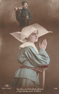 Delcampe - Militaria : Patriotiques : ( Gardez,au Ciel Place Choisie ......) Soeur Priant Pour Un Soldat - Heimat