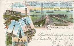 Delcampe - 004508  Gruss Aus Cuxhaven  Mehrbildkarte  1899 - Cuxhaven