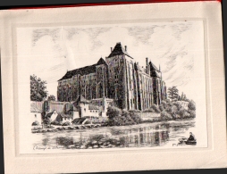 Delcampe - JM JACQUIN , L'ABBAYE DE SOLESMES  , Offert Par Les Mutuelles Générale Française , Dépliant - Solesmes