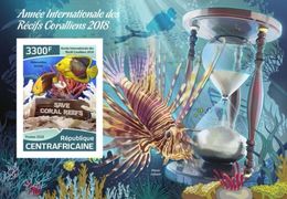Centrafrica 2018, Year Of Reef, Fishes, Diving, BF IMPERFORATED - Immersione