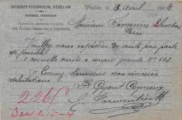 Delcampe - 54 - MEURTHE ET MOSELLE / Vezelise - 546995 - Carte De Correspondance - Tannerie Gegout Cognieux - Vezelise