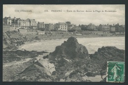 Delcampe - Paramé. Etude De Rochers Devant La Plage De Rochebonne  Zbc73 - Parame