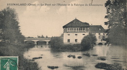 Delcampe - (CPA 61) REMALARD  /   Le Pont Sur L'Huisne Et La Fabrique De Chaussures - - Remalard