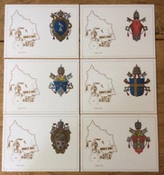 Delcampe - Stato Della Citta Del Vaticano Vatikan Vaticane 1979, Coat Of Arms, 6 Postcards - Vatikanstadt