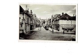 Delcampe - Cpa 21 MONTBARD Côte D'Or  * Rue Edme Piot - Café Restaurant AU BON COIN Animation Camion - Montbard