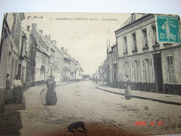 Delcampe - C.P.A.- Avesnes Le Comte (62) - Grande Rue - 1914 - SUP (AJ 35) - Avesnes Le Comte