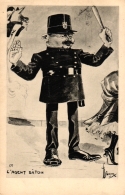 Delcampe - Frankreich, Karikatur, Polizist, Um 1905 - Polizei - Gendarmerie