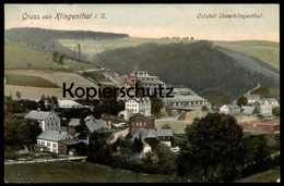 ALTE POSTKARTE GRUSS AUS KLINGENTHAL ORTSTEIL UNTERKLINGENTHAL Vogtland Kupfer-Bergwerk Ansichtskarte AK Cpa Postcard - Klingenthal