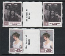 Delcampe - British Indian Ocean Territory 1990 Set Of Stamps To Celebrate 90th Birthday Of The Queen Mother. - British Indian Ocean Territory (BIOT)