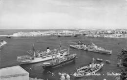 Delcampe - D08080 "MALTA - GRAND HARBOUR - VALLETTA"  NAVI. CART  SPED 1958 - Malta