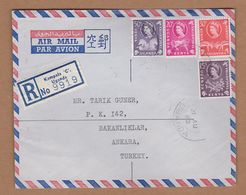 AC -  AIR MAIL PAR AVION KENYA UGANDA TANGANYIKA  UGANDA TO TURKEY 21 AUGUST 1962 - Luchtpost