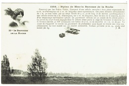 Delcampe - CPA - Biplan De Mme La Baronne De La Roche - Flieger