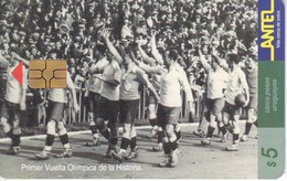 Delcampe - Nº 57 TARJETA DE URUGUAY DEL EQUIPO DE FUTBOL URUGUAYO (FOOTBALL) - Uruguay