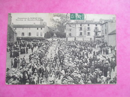 CPA 87 PAROISSE DE  BUSSIERE POITEVINE OSTENSIONS DU DORAT 1911 FOULE - Bussiere Poitevine