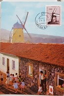 PORTUGAL Moulins, Moulin, Mill, Molino, Yvert 1101, Carte Maximum, FDC, 1er Jour, 1971 - Windmills