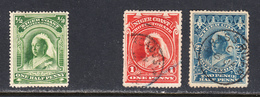 Nigeria 1894 Mint Mounted/cancelled, See Notes, SG 51, 52, 54 - Nigeria (...-1960)