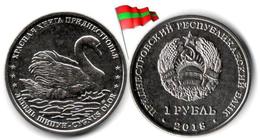 Transnistria - 1 Rouble 2018 (Mute Swan - UNC - 50,000Ex.) - Moldavie