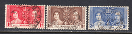 Nigeria 1937 Coronation, Cancelled, SG 46-48, Yt 49-51, Mi 43-45 - Nigeria (...-1960)