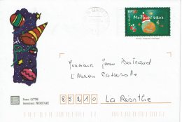 2001 - Enveloppe Entier Postal - Meilleurs Vœux 2001 (tp N°3364) - PAP: Sonstige (1995-...)