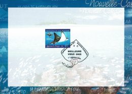 2005 - Nouvelle Calédonie - Carte De Vœux De La Poste - Obl Du 1er Janvier 2005 Sur  Tp N°915 - Dienstmarken