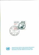 1987 - Nations Unies - Genève - Carte De Vœux De L'Administration Postale - Obl Sur Tp N°143 - Otros & Sin Clasificación