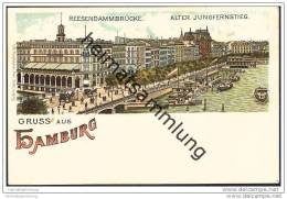 Delcampe - Hamburg - Alter Jungfernstieg - Reesendammbrücke - Mitte
