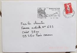 FRANCE Moulins, Moulin, Mill, Molino, Flamme Illustrée SANNOIS 1996 - Mühlen