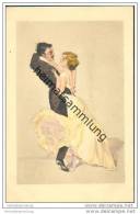 Delcampe - Künstlerkarte - Tanzendes Paar - Printed In Saxony - Series 727/1 - Tanz