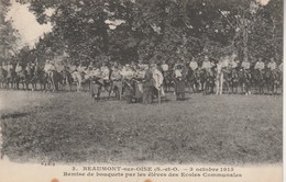 Delcampe - 95 - BEAUMONT SUR OISE - Remise De Bouquets Par Les élèves Des Ecoles Communales - Beaumont Sur Oise