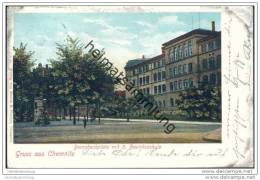 Delcampe - Gruss Aus Chemnitz - Bernsbachplatz Mit 3. Bezirksschule - Chemnitz
