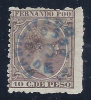 ESPAÑA/FERNANDO POO 1896/900 - Edifil #36 - Sin Goma (*) - Fernando Poo