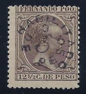 ESPAÑA/FERNANDO POO 1896/900 - Edifil #37 - Sin Goma (*) - Fernando Poo