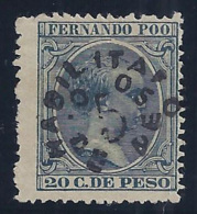 ESPAÑA/FERNANDO POO 1896/900 - Edifil #38 - MLH * - Fernando Poo