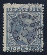 ESPAÑA/FERNANDO POO 1896/900 - Edifil #38 - VFU - Fernando Poo